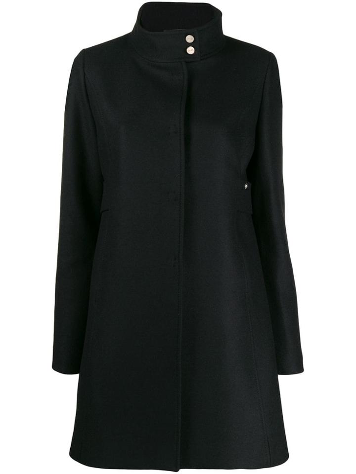 Liu Jo Single-breasted Midi Coat - Black