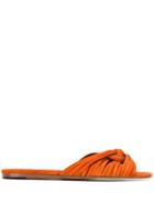 Michel Vivien Tie Detail Sandals - Orange