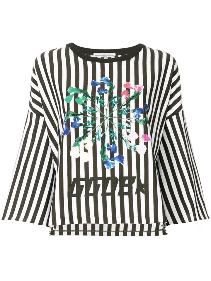 Golden Goose Deluxe Brand Striped Print T-shirt - Green