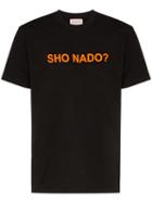 Natasha Zinko Graphic Print Cotton T-shirt - Black