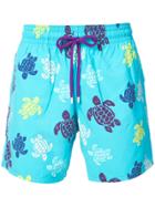 Vilebrequin Moorea Turtles Swim Shorts - Blue