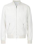Hardy Amies Zipped Bomber Jacket - White