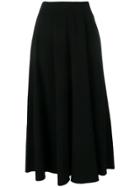 The Row Full Drape Skirt - Black