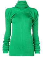 Marni Ribbed Roll Neck Sweater - Green