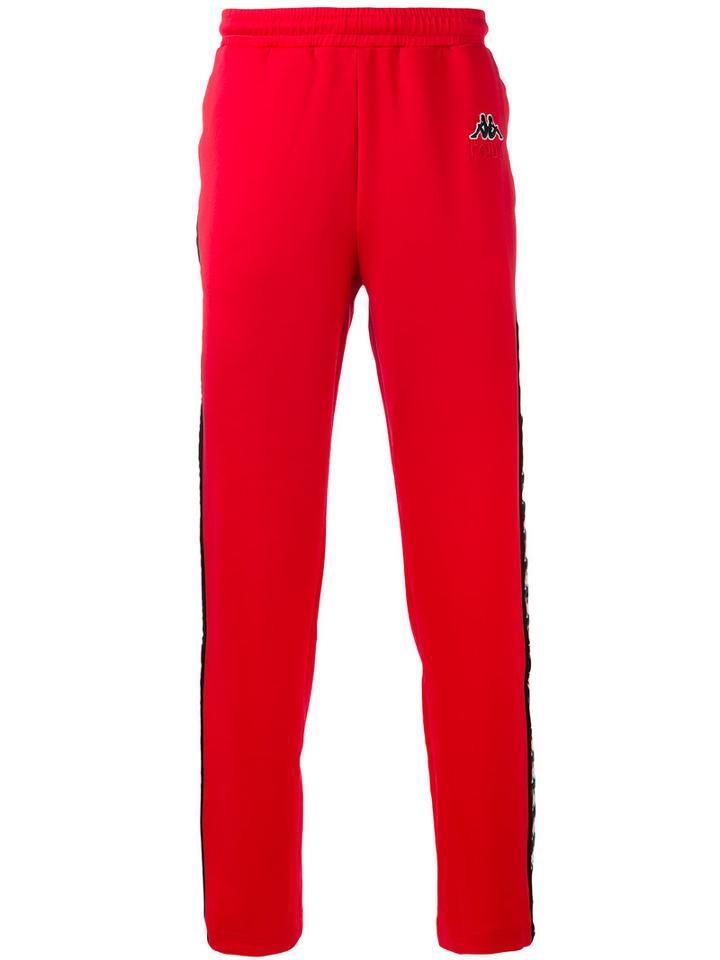 Kappa - Track Pants - Men - Polyester - S, Red, Polyester