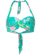 Seafolly Water Garden Twist Bikini Top - Green