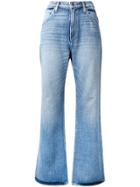 Hudson Faded Flared Jeans - Blue