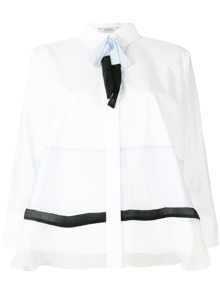 Dorothee Schumacher Contrast-trim Blouse - White