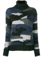 P.a.r.o.s.h. Camouflage Turtleneck Sweater - Black