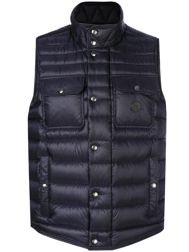 Moncler Ever Quilted Effect Vest - Blue