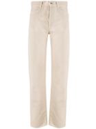 Off-white High Waist Straight-leg Jeans - Neutrals