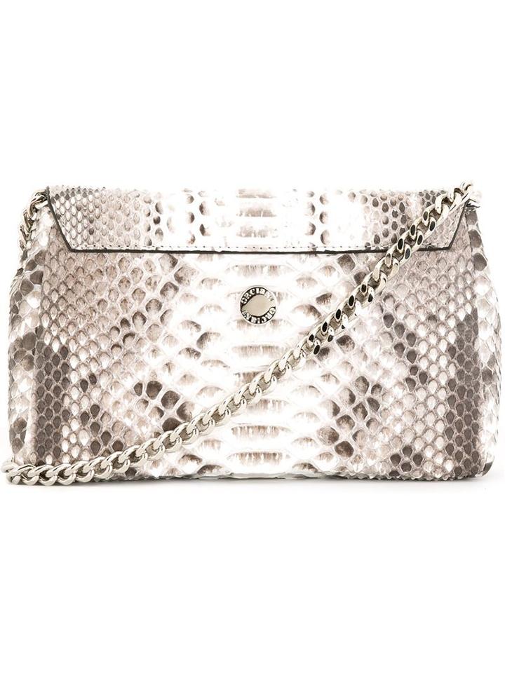 Orciani Snakeskin Effect Cross Body Bag
