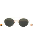 Ahlem Aviator Style Sunglasses - Metallic
