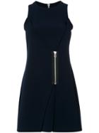 Gloria Coelho Zip Detail A-line Dress - Blue
