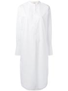Ports 1961 Curved Hem Shirt Dress - White