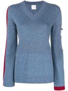 Barrie Side Stripe Jumper - Blue