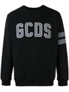 Gcds Logo Print Sweatshirt, Men's, Size: Large, Black, Cotton