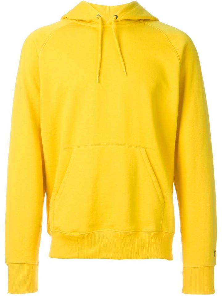 Carhartt Kangaroo Pocket Hoodie, Men's, Size: S, Yellow/orange, Cotton/polyester