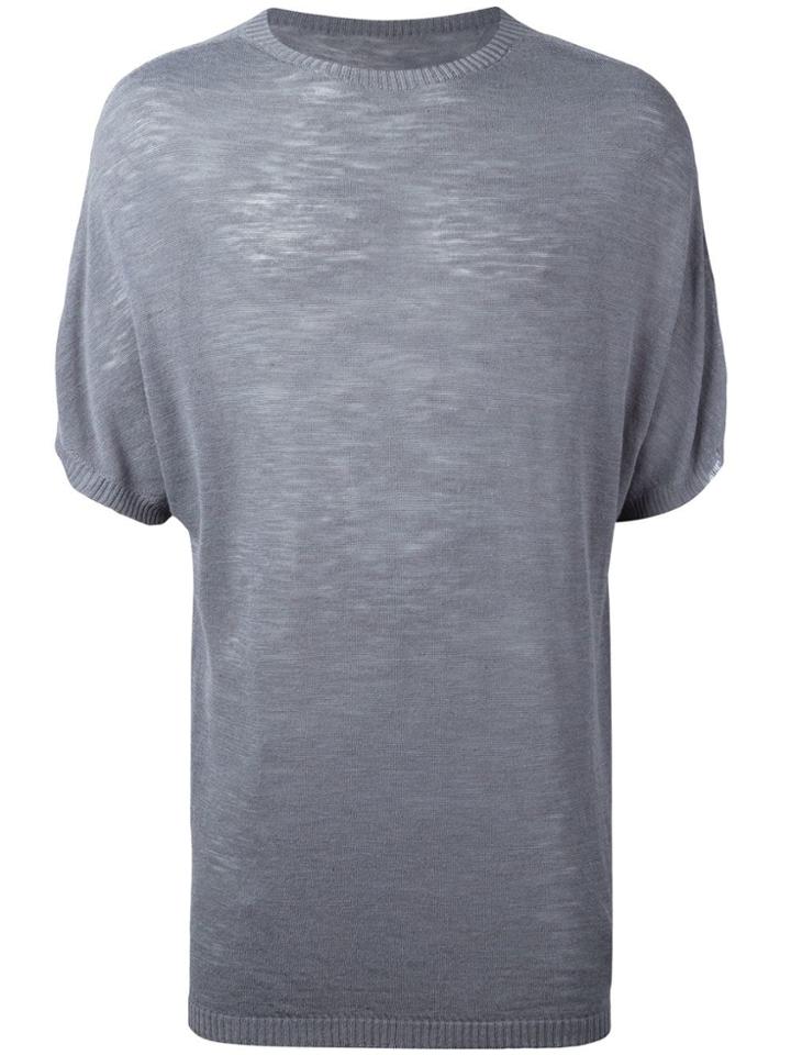 Onebyme Knit T-shirt - Grey