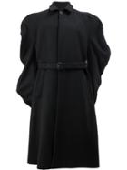 Y / Project Belted Single Breasted Coat - Black