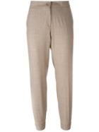 Etro Cropped Trousers, Women's, Size: 46, Nude/neutrals, Spandex/elastane/wool