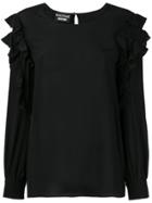 Boutique Moschino Ruffled Blouse - Black