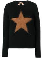 No21 Textured Star Sweater - Black