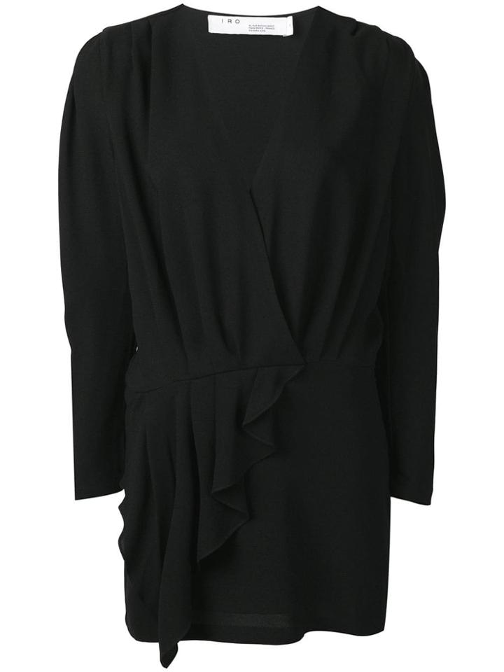 Iro Ruffled Black Dress