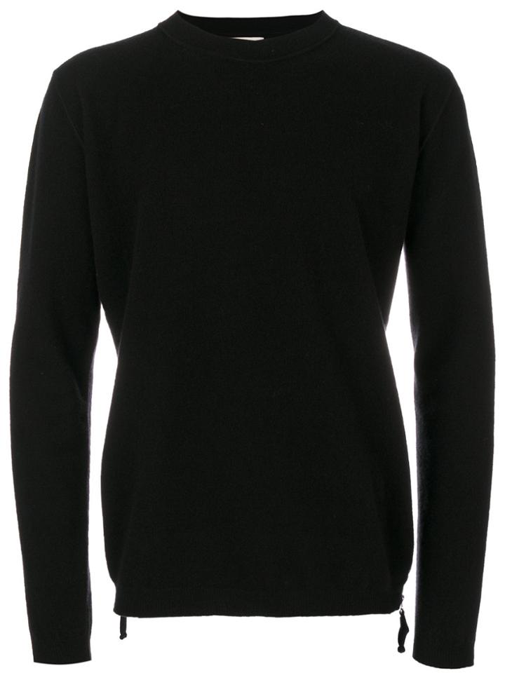 Laneus Crew-neck Jumper - Black