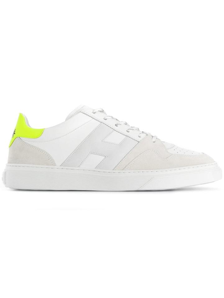 Hogan Contrast Heel Sneakers - White