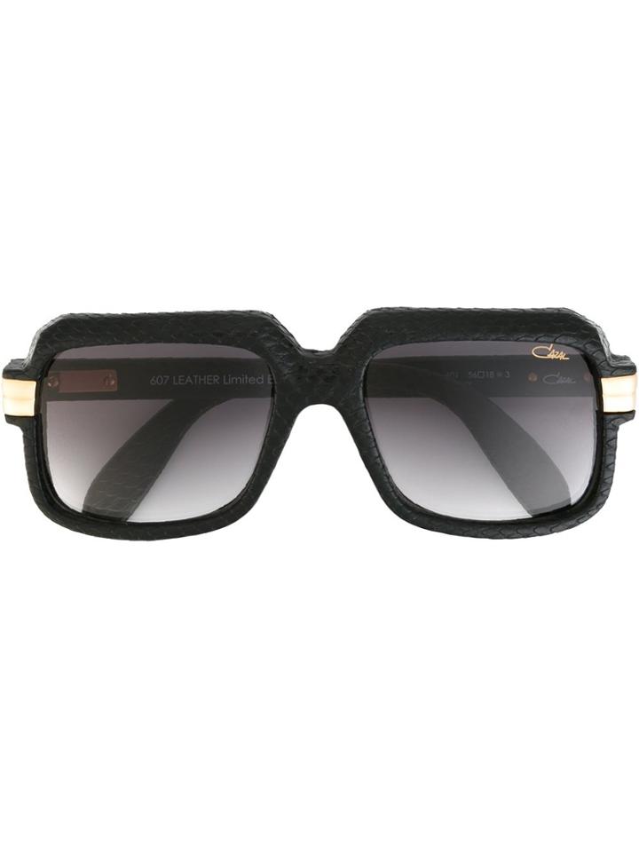 Cazal '607 Leather Edition' Sunglasses' - Black