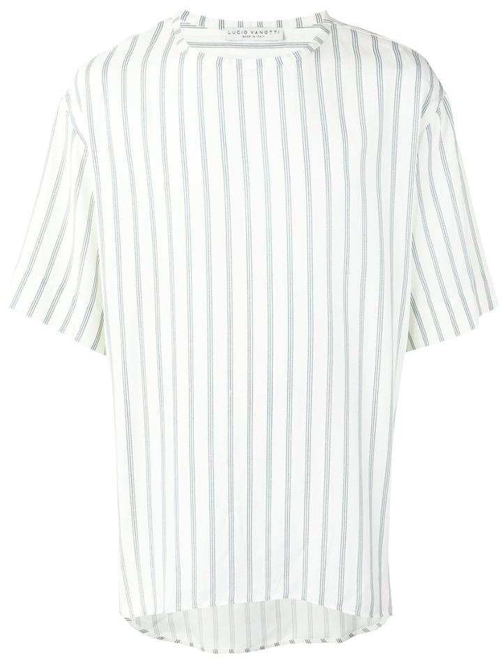 Lucio Vanotti Pinstripe T-shirt - Nude & Neutrals