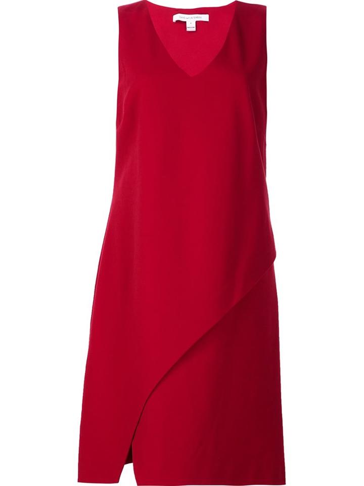 Diane Von Furstenberg Sleeveless Dress, Women's, Size: 8, Red, Polyamide/polyester/spandex/elastane/viscose