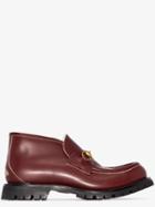 Gucci Django Ankle Loafers - Red
