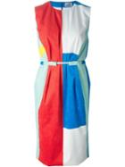Arthur Arbesser Colour Block Alcantara Dress