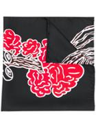 Our Legacy Abstract Print Scarf - Black