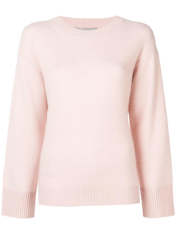 Vince Round Neck Jumper - Pink