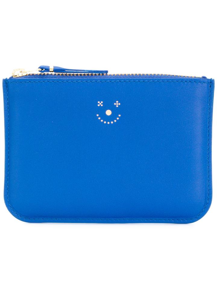 Jijibaba Smiley Print Cardholder - Blue
