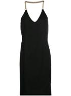 Versace Vintage 2000 Chain Strap Dress - Black