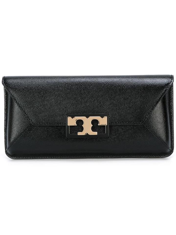 Tory Burch 'gigi' Clutch, Women's, Black, Patent Leather
