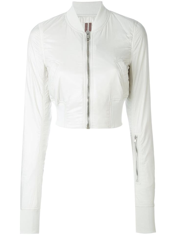 Rick Owens Drkshdw - Cropped Puffy Bomber Jacket - Women - Polyamide - M, Grey, Polyamide