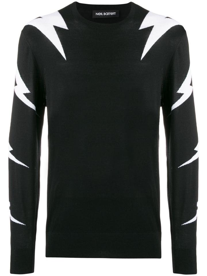 Neil Barrett Thunderbolt Sweater - Black