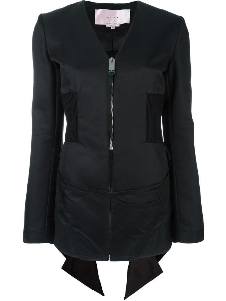 Alyx Ruffled Back Detailing Jacket, Women's, Size: Xs, Black, Polyamide/viscose/cotton