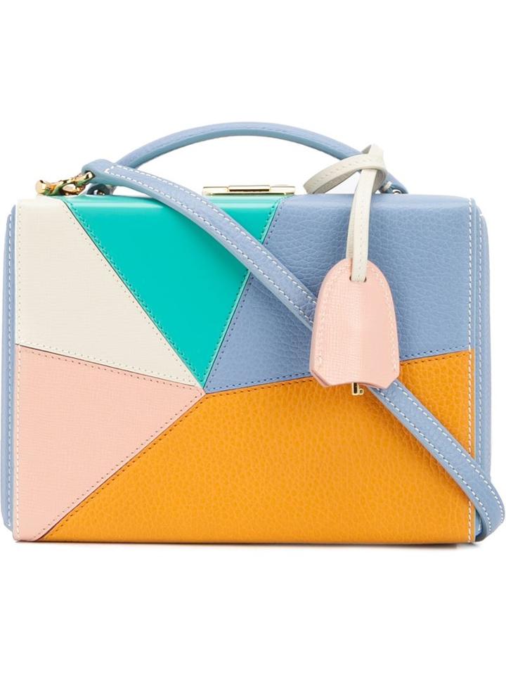 Mark Cross 'grace Kaleidescope' Box Bag, Women's, Blue