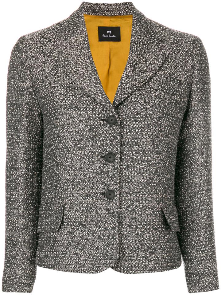 Ps By Paul Smith Fitted Buttoned Jacket - Grey