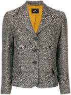 Ps By Paul Smith Fitted Buttoned Jacket - Grey