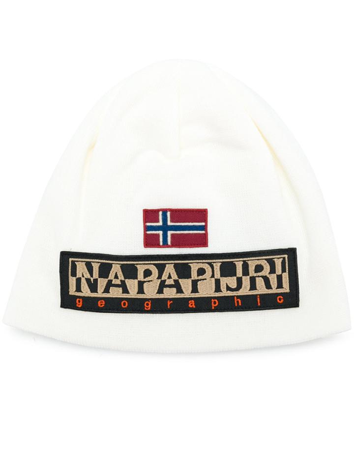 Napapijri Logo Beanie - Nude & Neutrals
