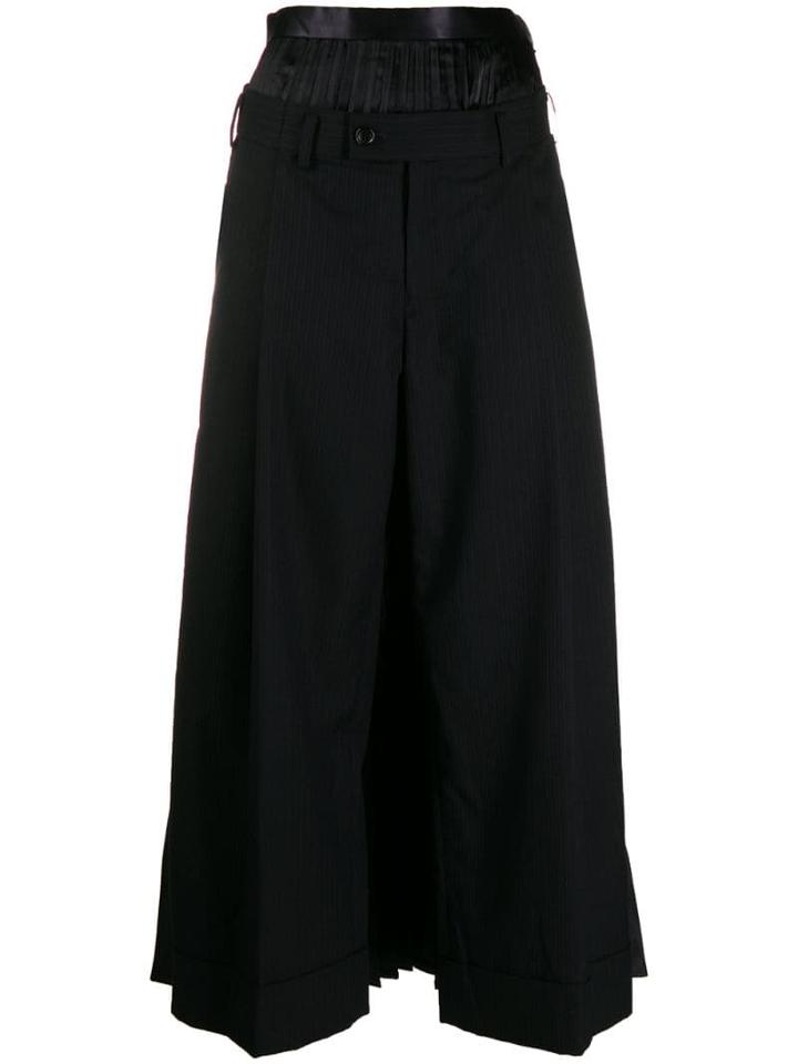 Junya Watanabe Layered Wide Leg Trousers - Blue
