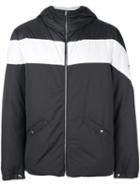 Moncler Gamme Bleu Contrast Stripe Padded Jacket, Men's, Size: 1, Grey, Polyamide/cotton/cupro/feather Down