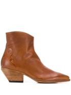 Officine Creative Embossed Detail Boots - Brown